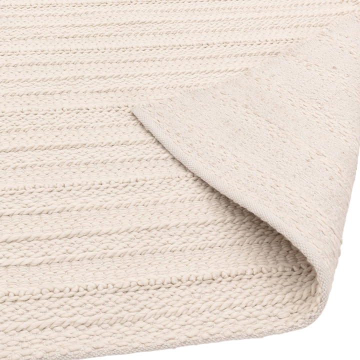 Rug Grayson plain cream white 160x230 cm