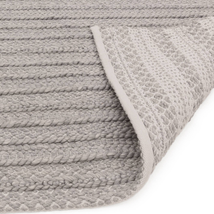 Rug Grayson plain light grey silver 160x230 cm