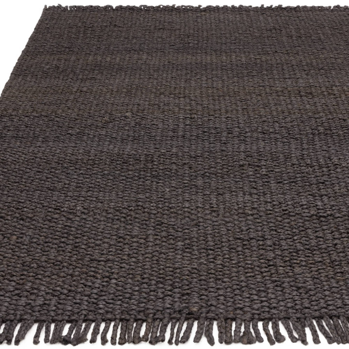 Rug Grove plain dark grey anthracite 120x170 cm