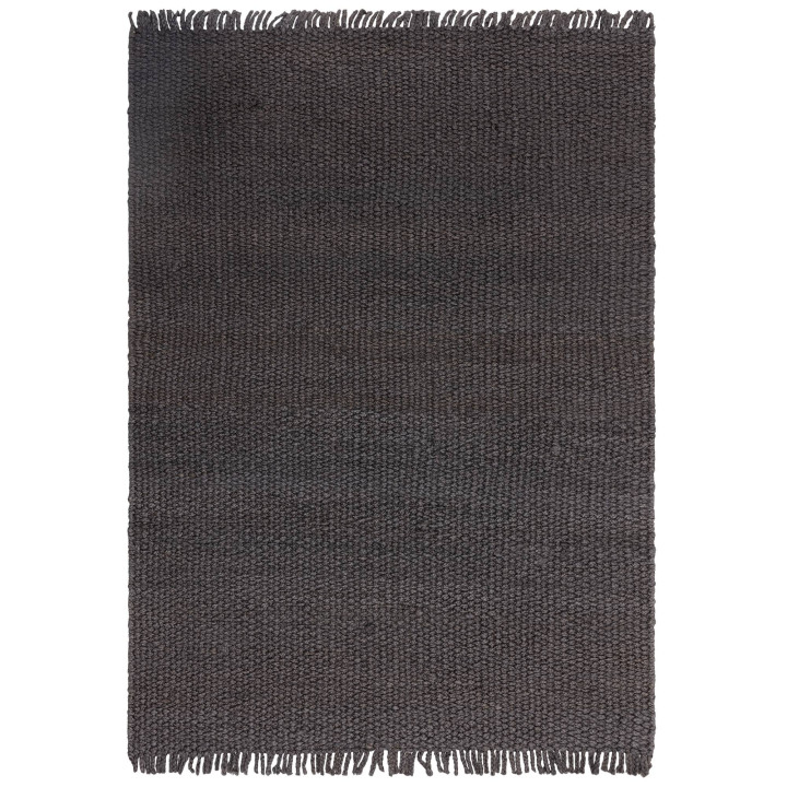 Tappeto Grove tinta unita grigio scuro e antraci