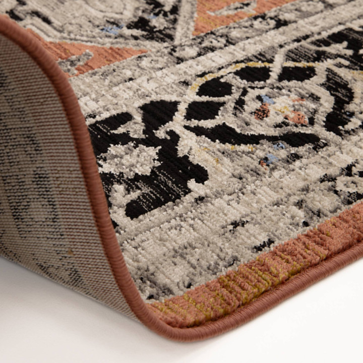 Rug Sovereign floral with medallion copper black