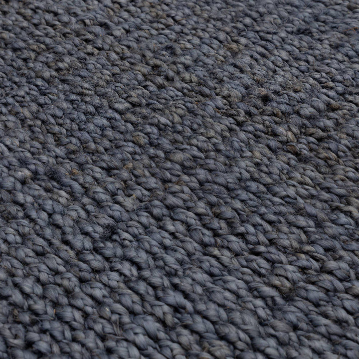 Rug Grove plain dark grey charcoal 160x230 cm