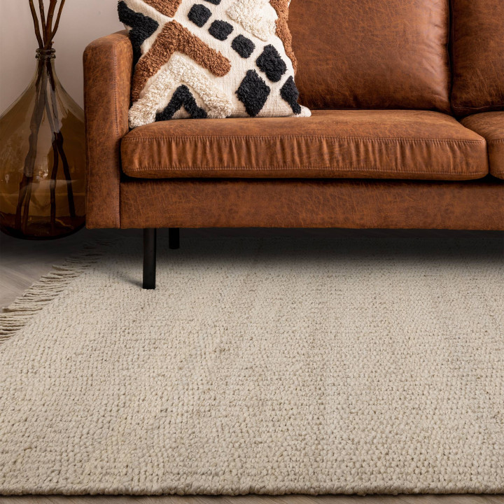 Rug Grove plain beige sand 120x170 cm