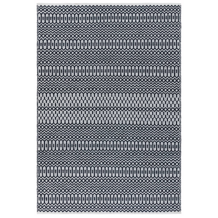 Tappeto Halsey geometrico nero e bianco 120x170