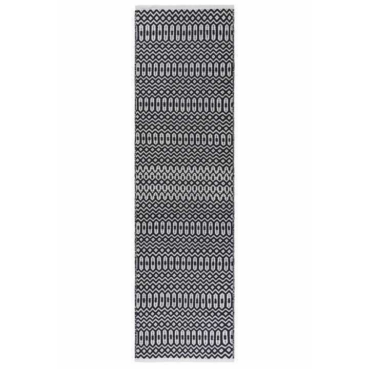 Rug Halsey geometric black white 200x290 cm