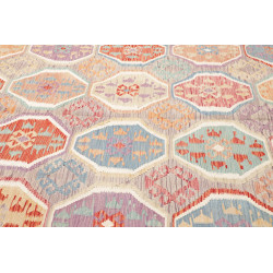 Tappeto Kilim Afghanistan 202x298 Grigio Chiaro