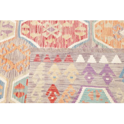 Tappeto Kilim Afghanistan 202x298 Grigio Chiaro