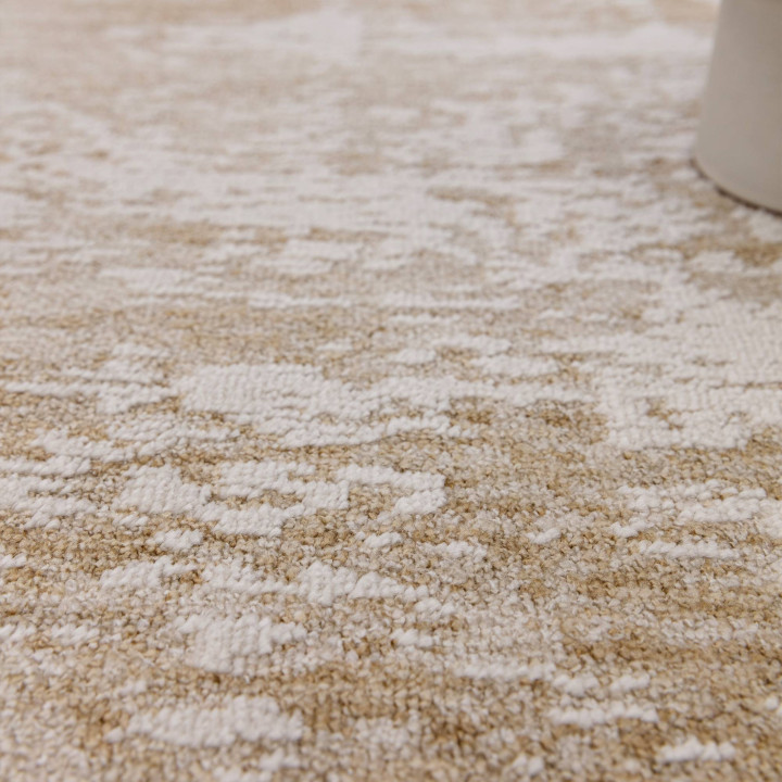 Tappeto Anders astratto beige e bianco corda 120