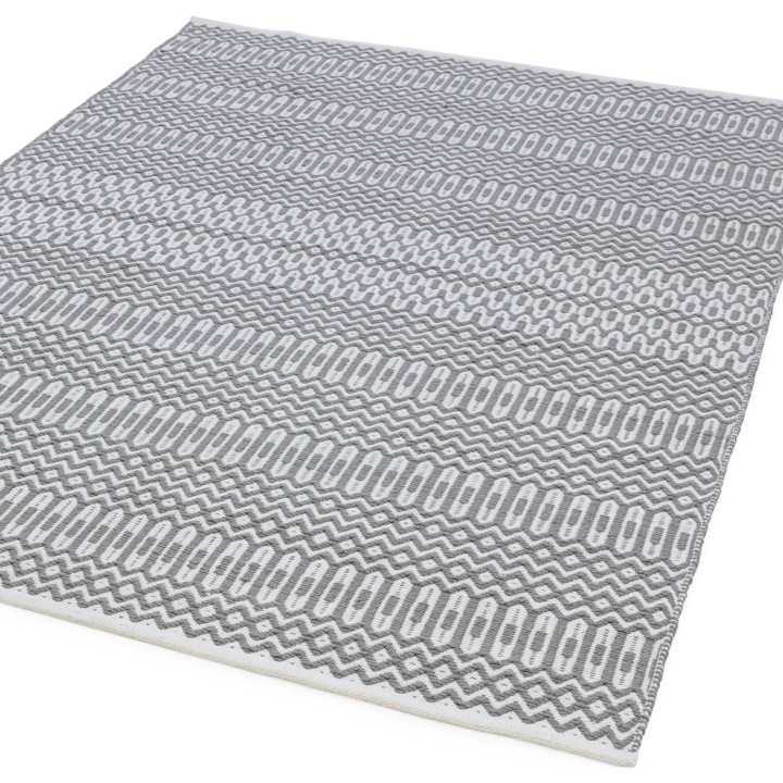 Rug Halsey geometric light grey dark grey 200x29