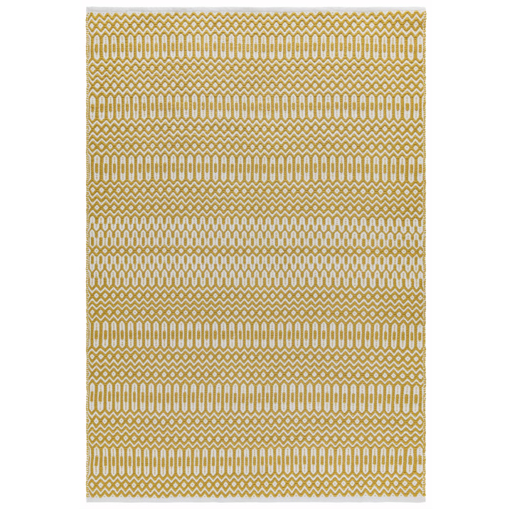 Rug Halsey geometric yellow white 200x290 cm