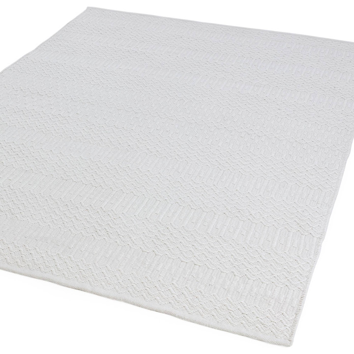Rug Halsey geometric white light beige 120x170 c