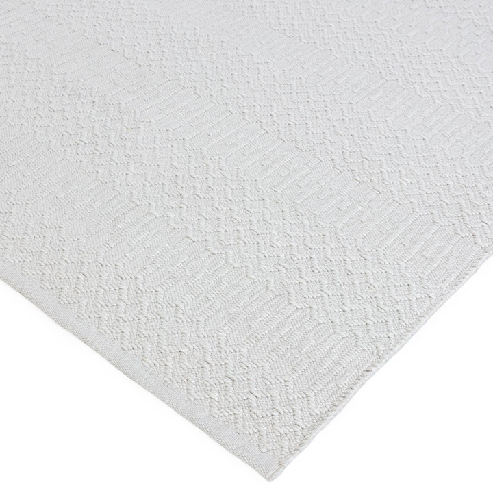 Rug Halsey geometric white light beige 120x170 c