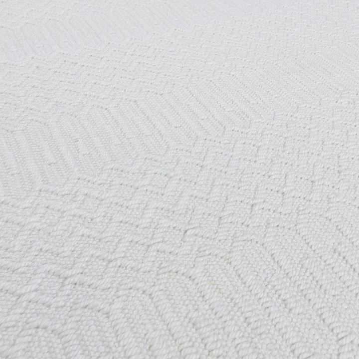 Rug Halsey geometric white cream 200x290 cm