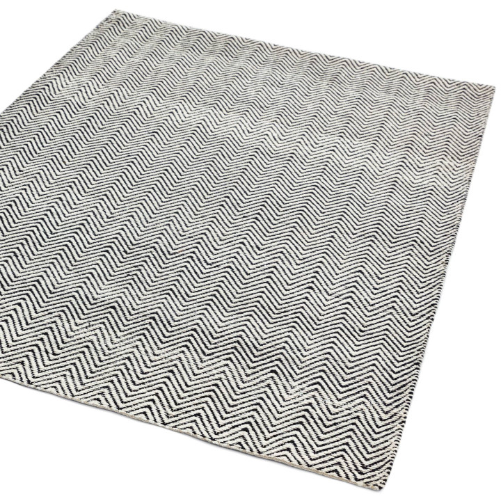 Rug Ives geometric black white 100x150 cm