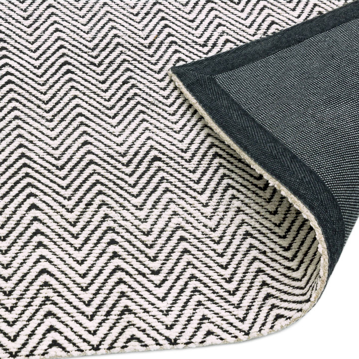 Tappeto Ives geometrico nero e bianco 100x150 cm