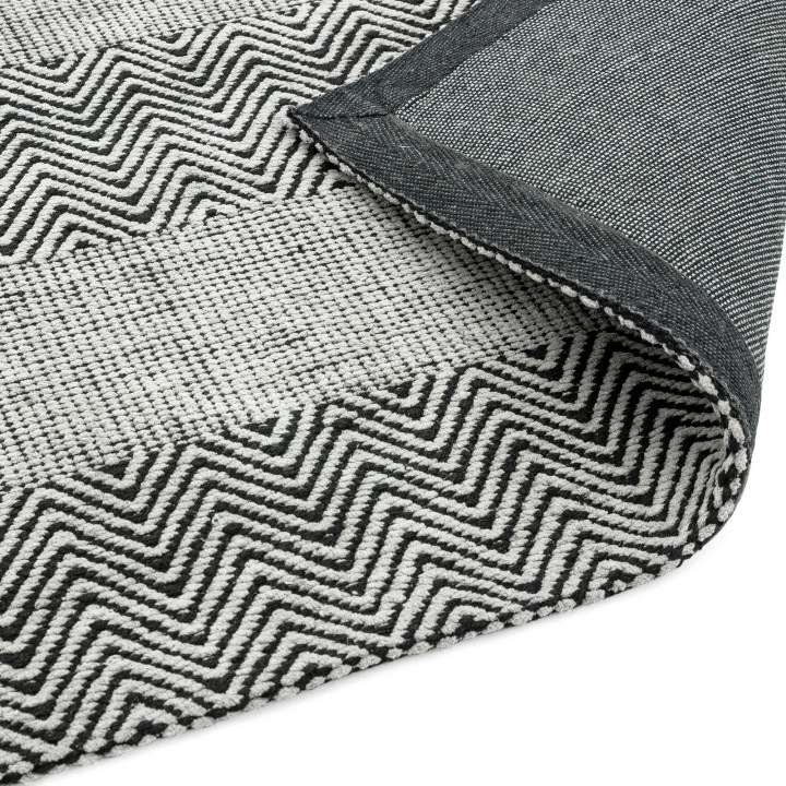 Rug Ives geometric black white 160x230 cm