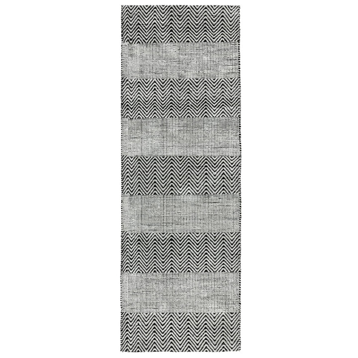 Tappeto Ives geometrico nero e bianco 160x230 cm