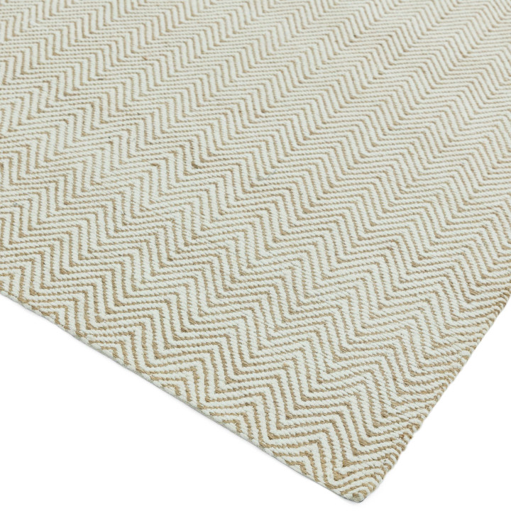 Tappeto Ives geometrico beige e avorio 100x150 c
