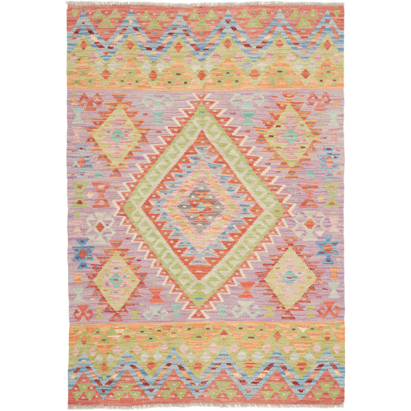 Tappeto Originale Kilim Afghanistan 99x146 Lava