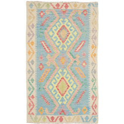 Hand Made Rug Kilim Afghanistan 93x152 Light Bl