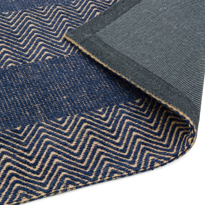 Rug Ives geometric blue beige 100x150 cm