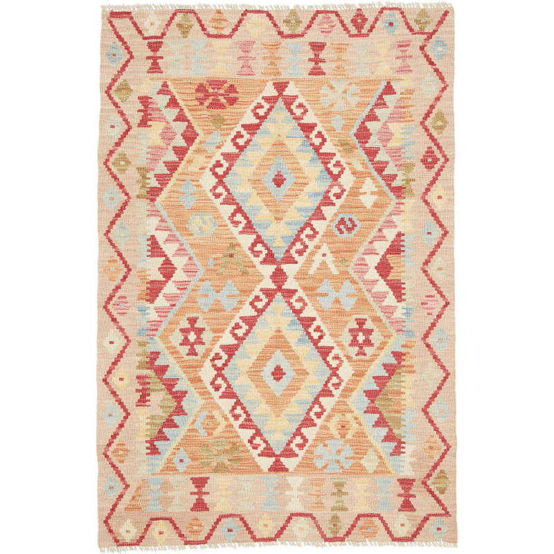 Hand Made Rug Kilim Afghanistan 106x156 Beige R