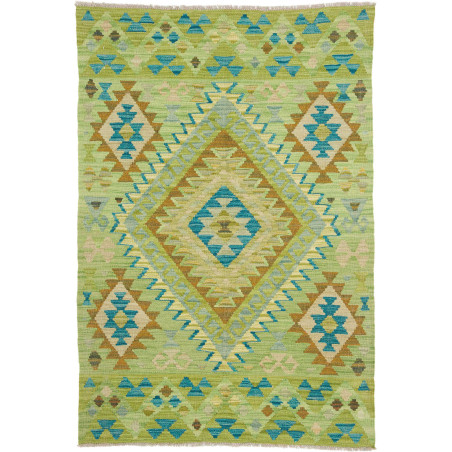 Hand Made Rug Kilim Afghanistan 101x147 Green T