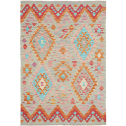 Hand Made Rug Kilim Afghanistan 98x146 Light Bl