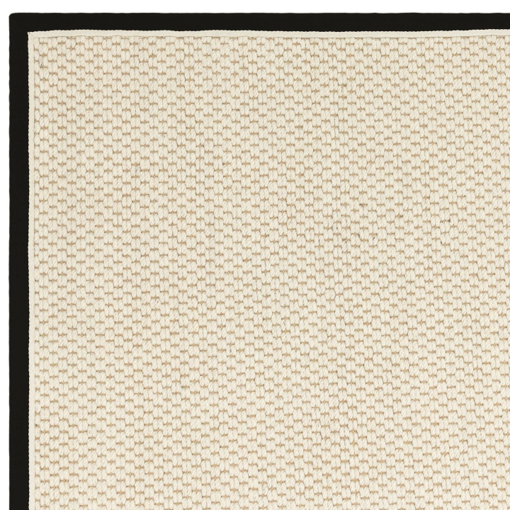 Tappeto Korra tinta unita beige e nero 160x230 c