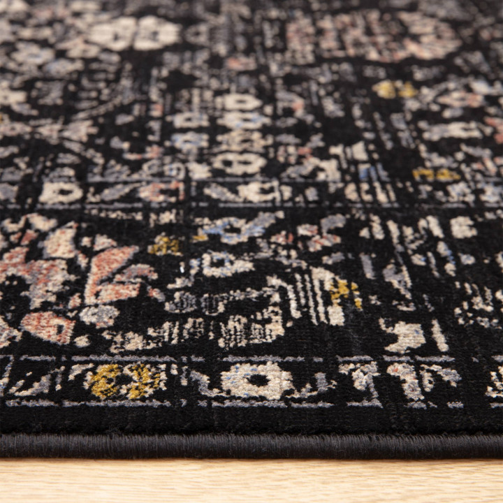 Rug Sovereign all-over floral black grey light p