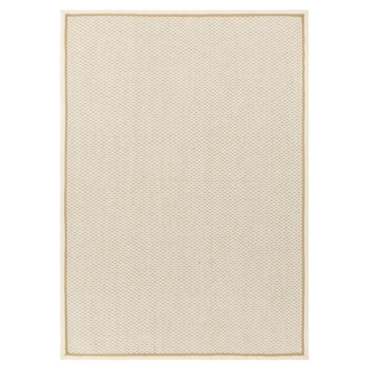 Rug Korra plain beige ivory runner 68x240 cm
