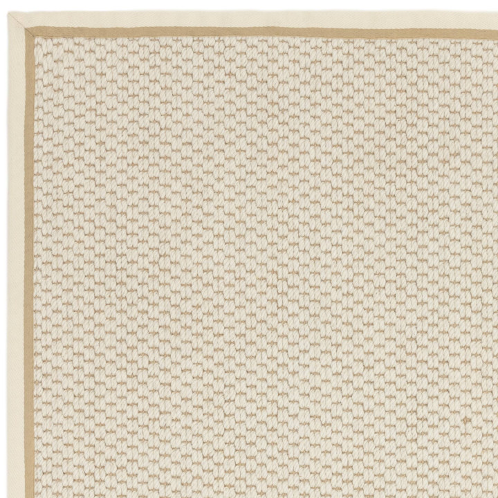 Rug Korra plain beige ivory 200x290 cm