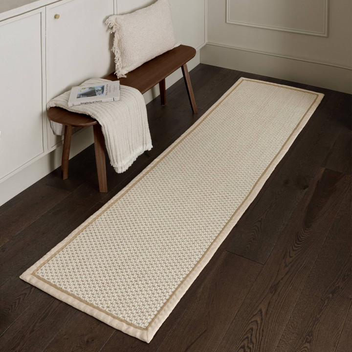 Rug Korra plain beige ivory 200x290 cm