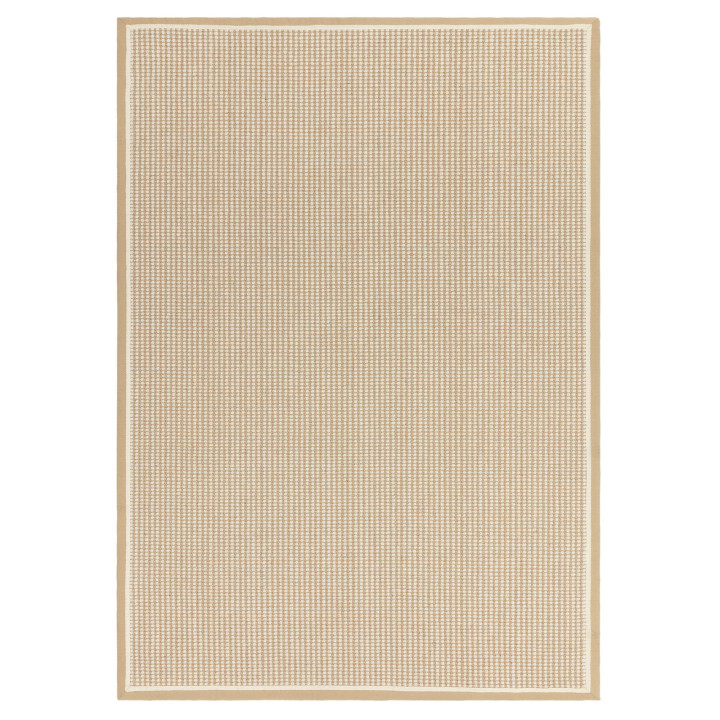 Rug Korra plain beige rope natural 200x290 cm