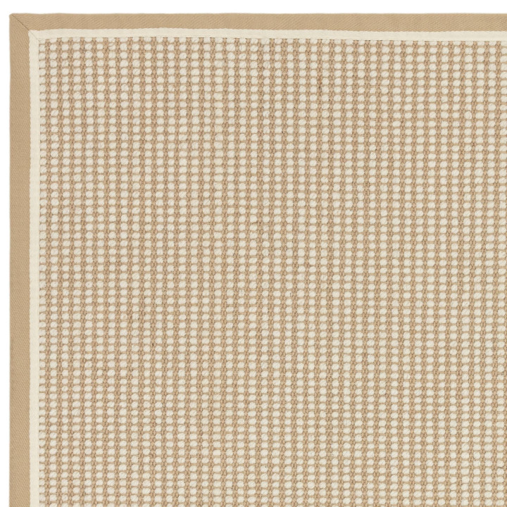 Tappeto Korra tinta unita beige e corda 240x340