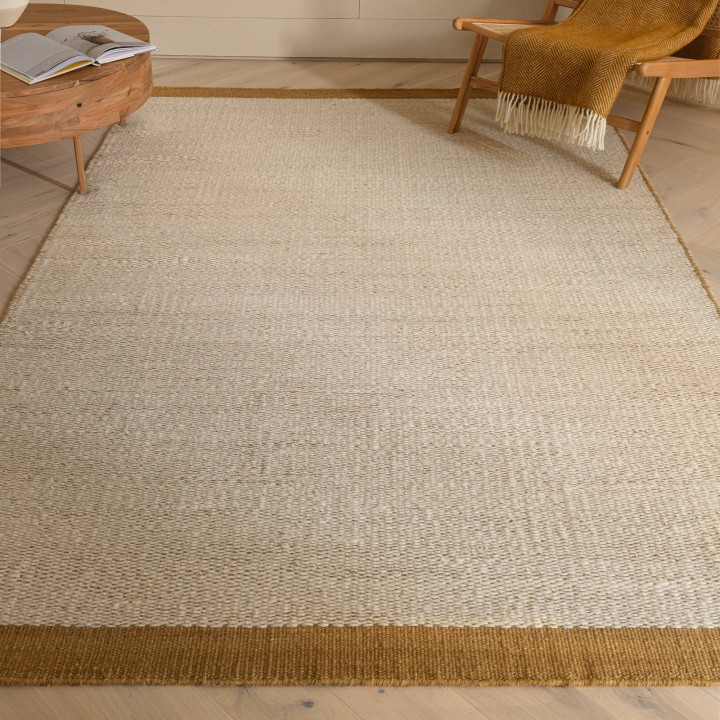 Tappeto Lima geometrico beige e oro 160x230 cm