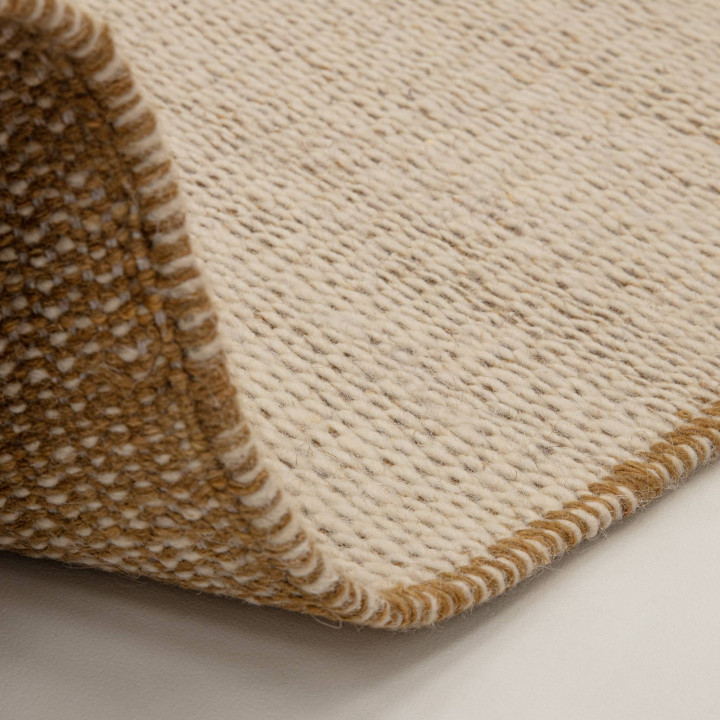 Tappeto Lima geometrico beige e oro 160x230 cm