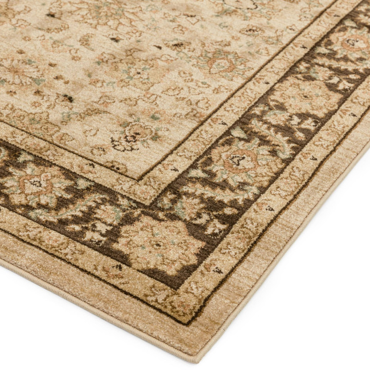 Rug Windsor all-over floral beige brown taupe sa