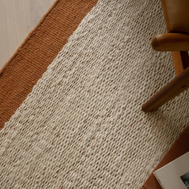Rug Lima geometric beige orange 120x170 cm