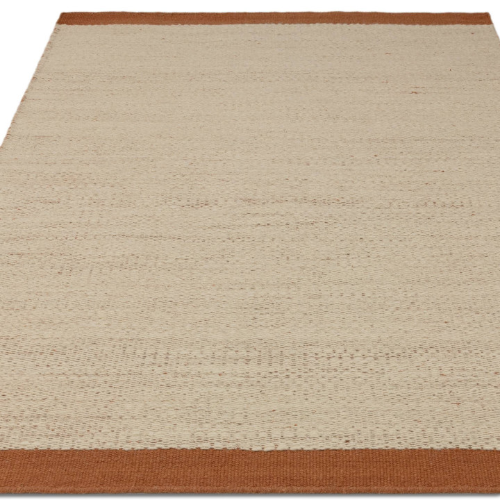 Rug Lima geometric beige orange 120x170 cm