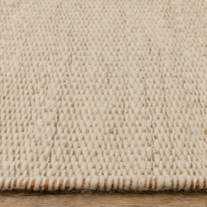 Tappeto Lima geometrico beige e arancione 120x17