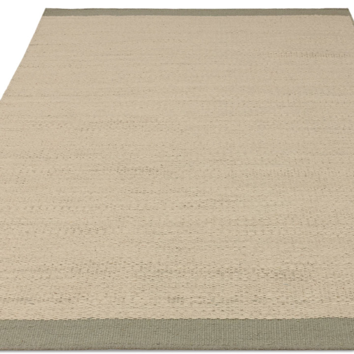 Rug Lima geometric green beige 200x290 cm