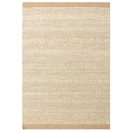 Rug Lima plain beige sand light taupe 200x290 cm
