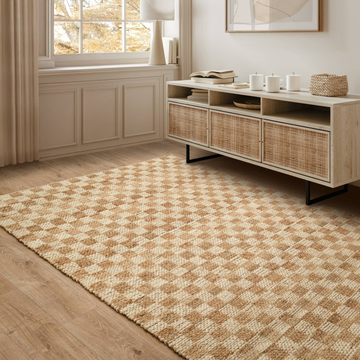 Rug Naturi geometric beige light brown 120x170 c