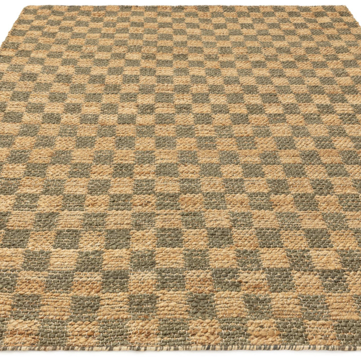 Rug Naturi geometric olive green beige 160x230 c