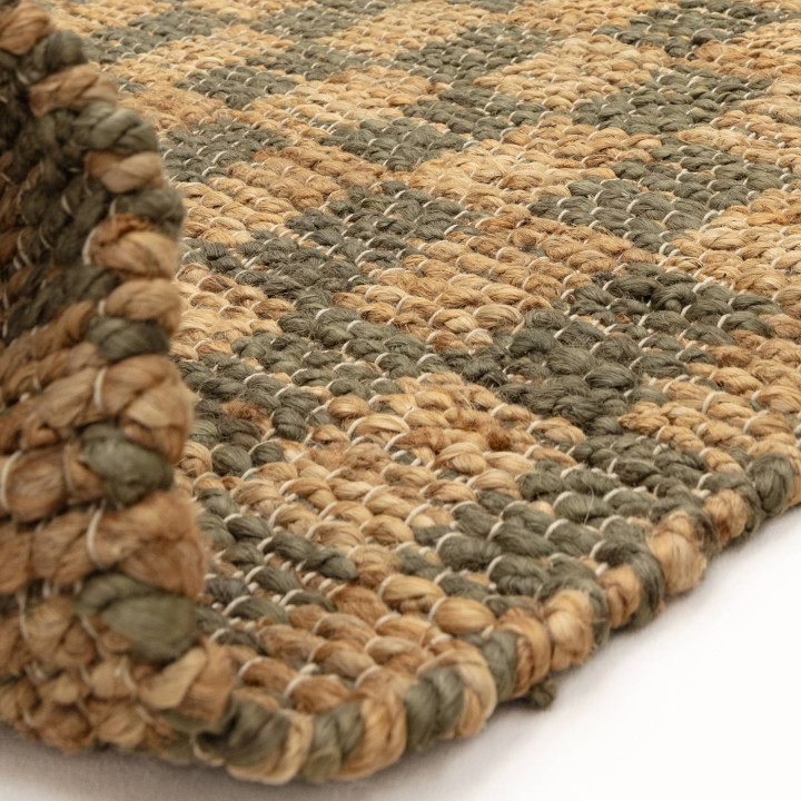 Rug Naturi geometric olive green beige 160x230 c