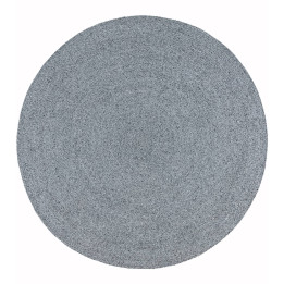 Tappeto Nico tinta unita grigio e argento Rotond