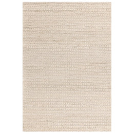 Tappeto Oakley tinta unita bianco e beige 160x23
