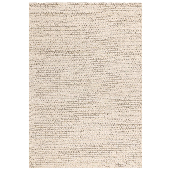 Tappeto Oakley tinta unita bianco e beige 160x23