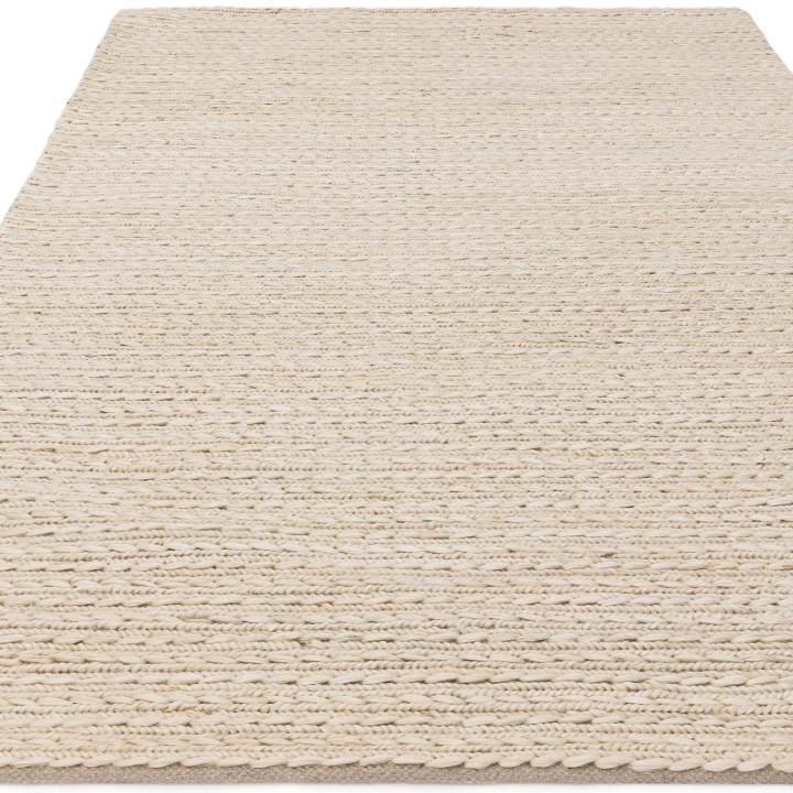 Rug Oakley plain white beige 160x230 cm